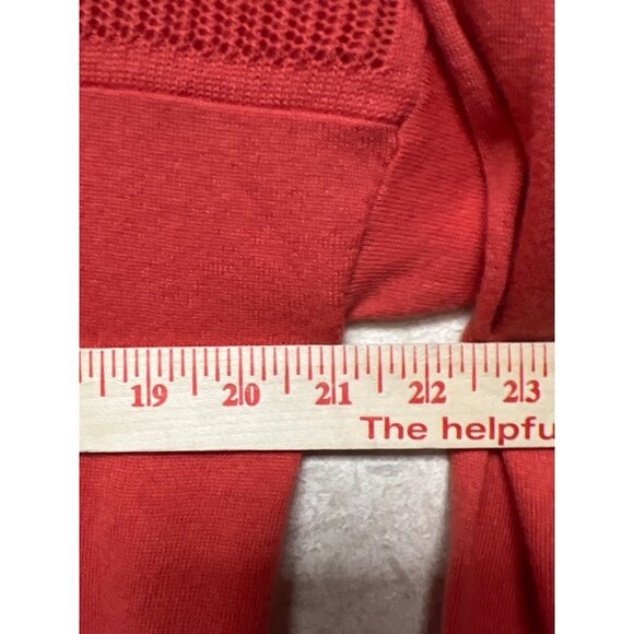 Toad & Co Orange Colorblock Knit Round Neck Sweater Wool Blend Women's XL - Picture 5 of 9